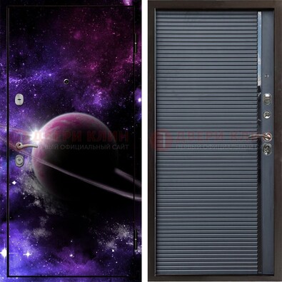 Металлическая дверь с фотопечатью Сатурна ДФ-20 в Истре