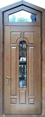 Железная дверь Винорит с фрамугой для частного дома ДФГ-34 в Истре