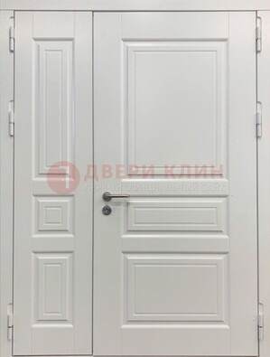Полуторная светлая металлическая дверь с МДФ ДМ-336 в Истре