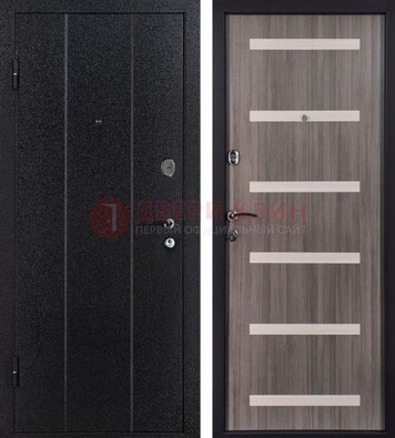 Черная стальная дверь с порошковым окрасом ДП-199 в Истре