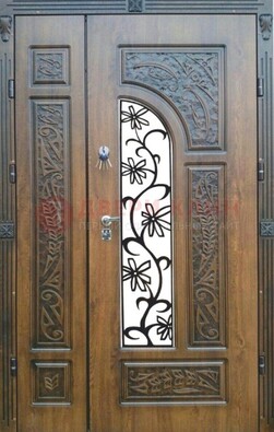 Морозостойкая металлическая парадная дверь ДПР-12 в Котельниках