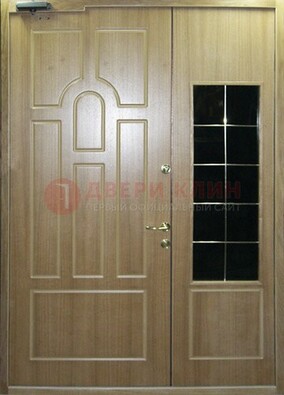 Входная дверь Дверь со вставками из черного стекла ДПР-42 в Истре