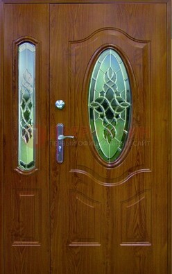 Парадная дверь со стеклянными вставками ДПР-73 для дома в Истре