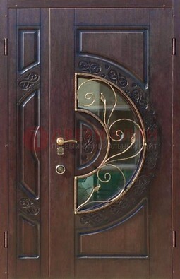 Полуторная железная дверь Винорит в классическом стиле ДСК-272 в Истре