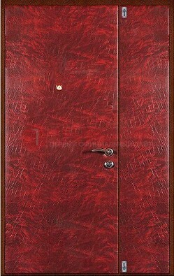 Красная тамбурная дверь ДТМ-33 в Истре