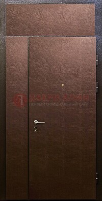 Тамбурная дверь с верхней фрамугой с винилискожей ДТМ-7 в Истре