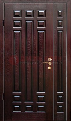 Коричневая металлическая дверь с виноритом ДВТ-20 в Истре