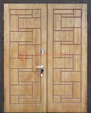Светло-коричневая стальная дверь с виноритом ДВТ-245 в Истре