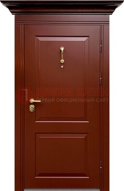 Красная железная дверь винорит для частного дома ДВТ-251 в Истре