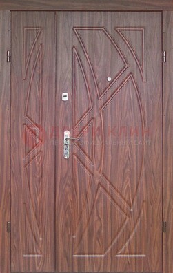 Железная тамбурная полуторная дверь с МДФ ПЛ-7 в Истре